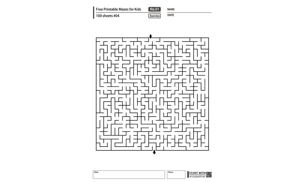 Free Printable Mazes for Kids 100 Sheets #04