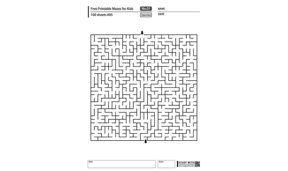 Free Printable Mazes for Kids 100 Sheets #05