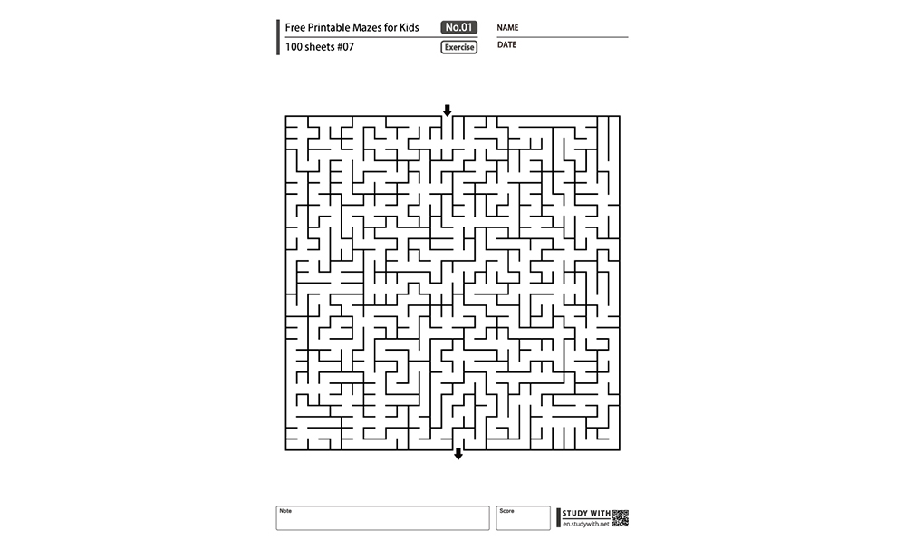 Free Printable Mazes for Kids 100 Sheets #07