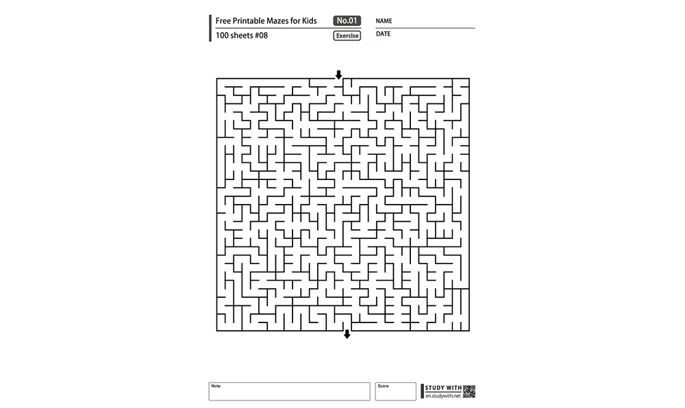 Free Printable Mazes for Kids 100 Sheets #08