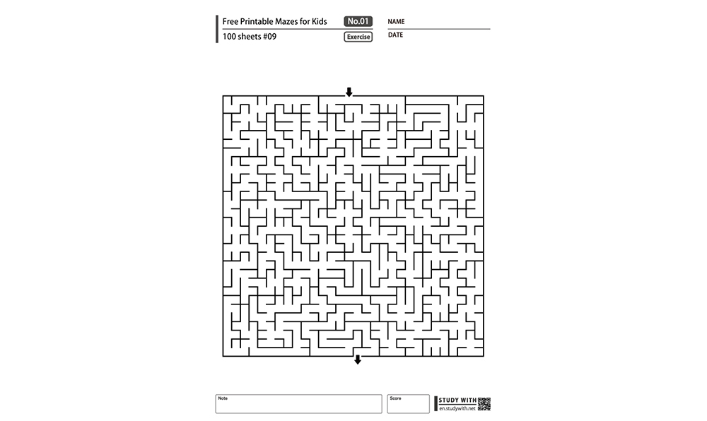Free Printable Mazes for Kids 100 Sheets #09