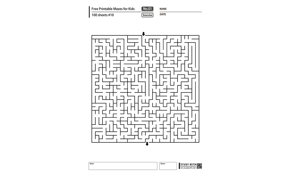 Free Printable Mazes for Kids 100 Sheets #10
